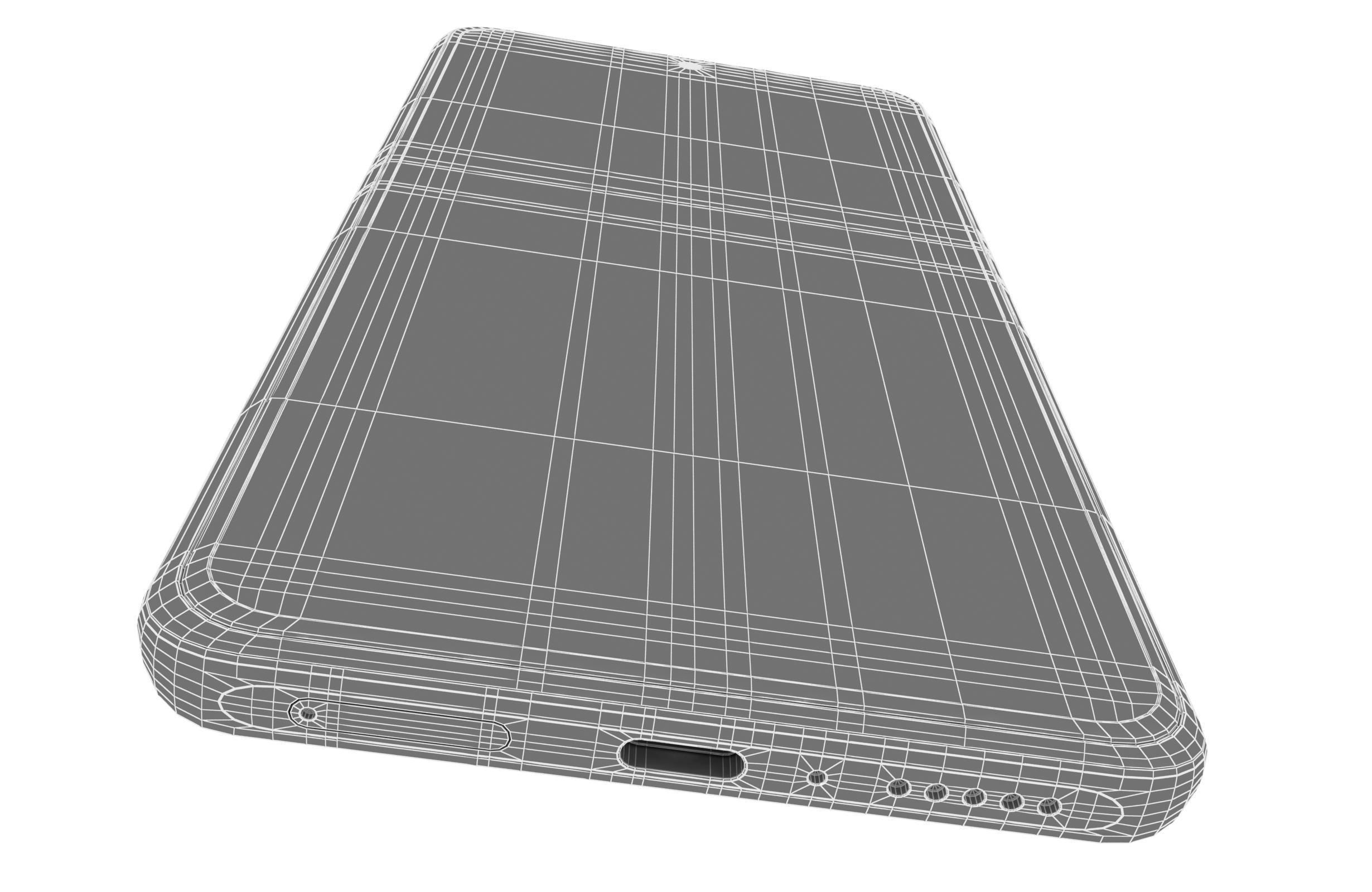 Xiaomi 12T White Low-poly 3D model_19