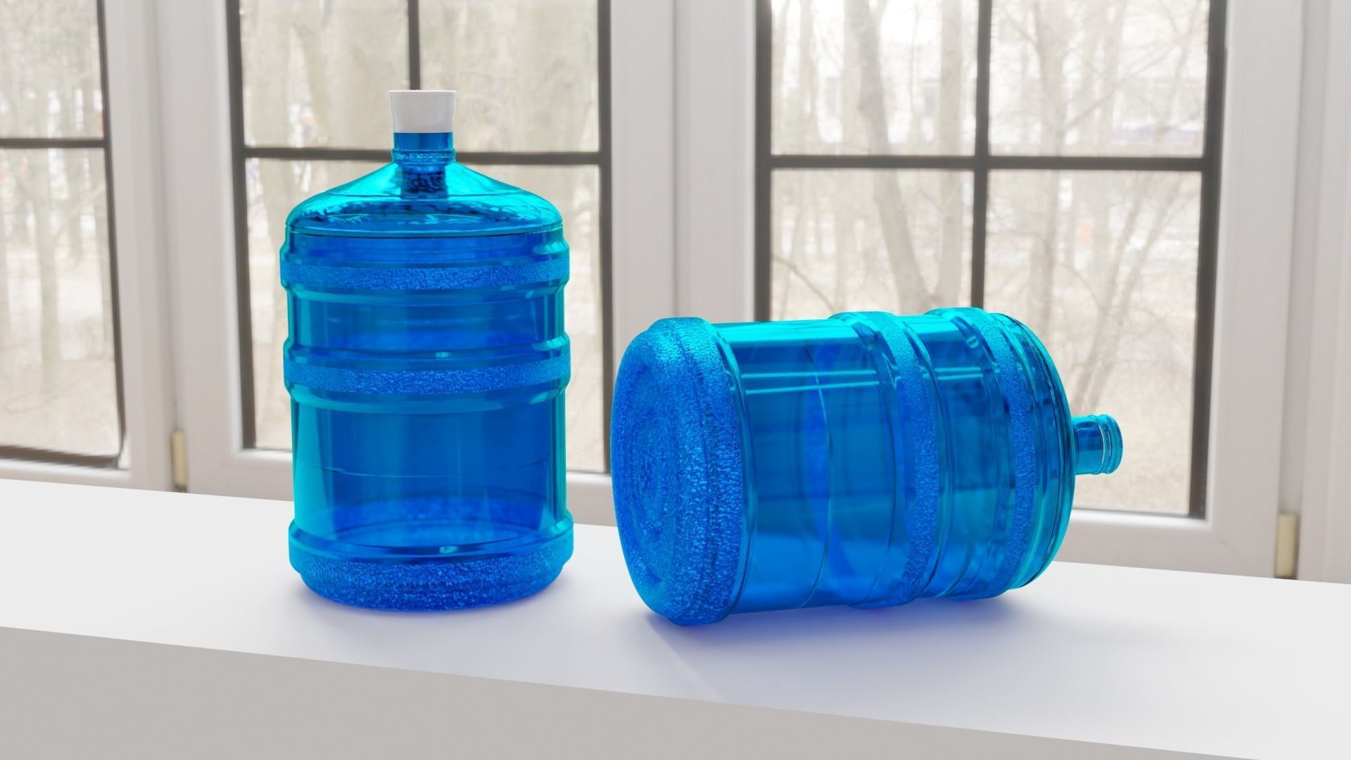 water bottle for your scenes or games 3D model_2