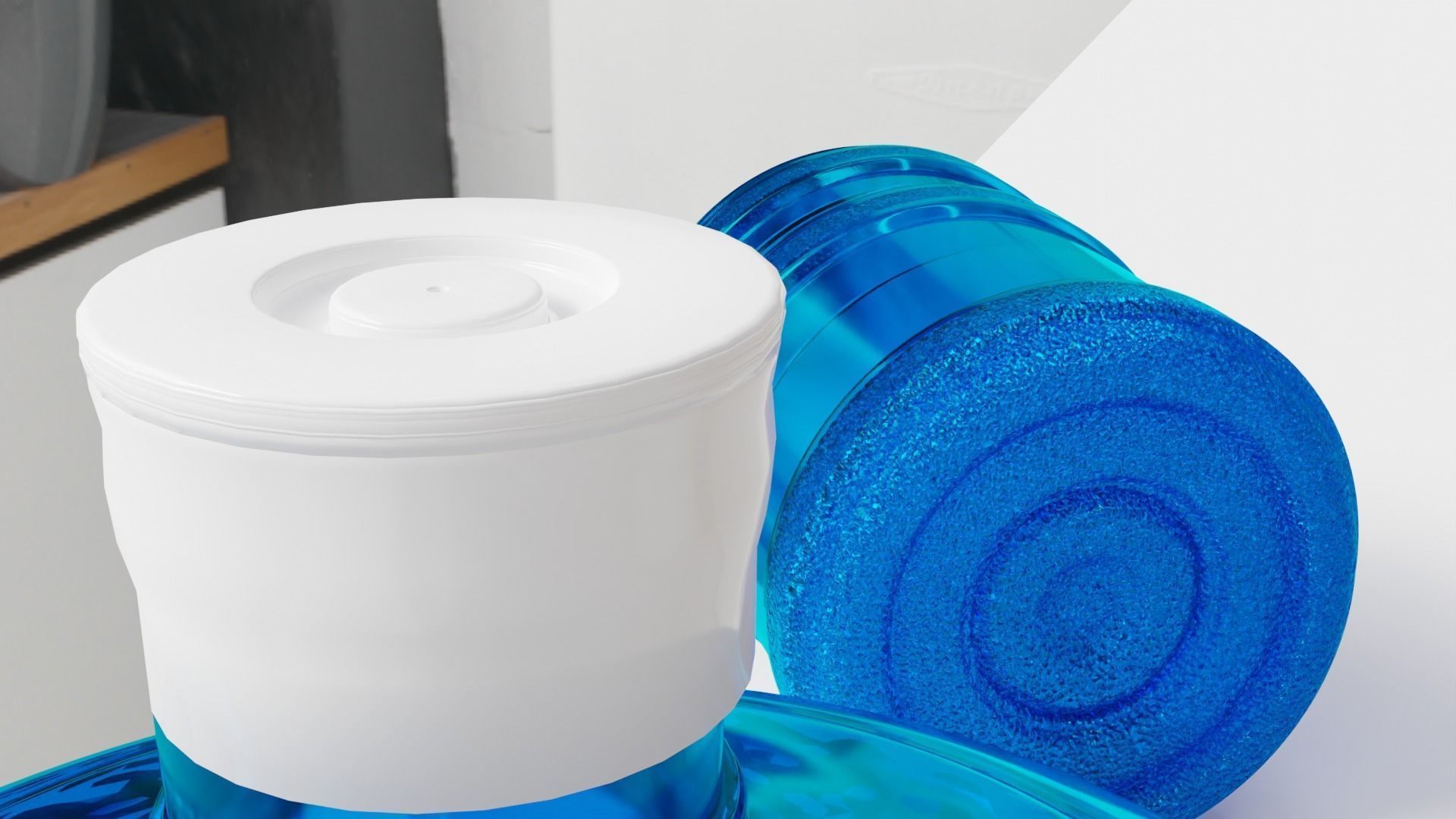 water bottle for your scenes or games 3D model_3