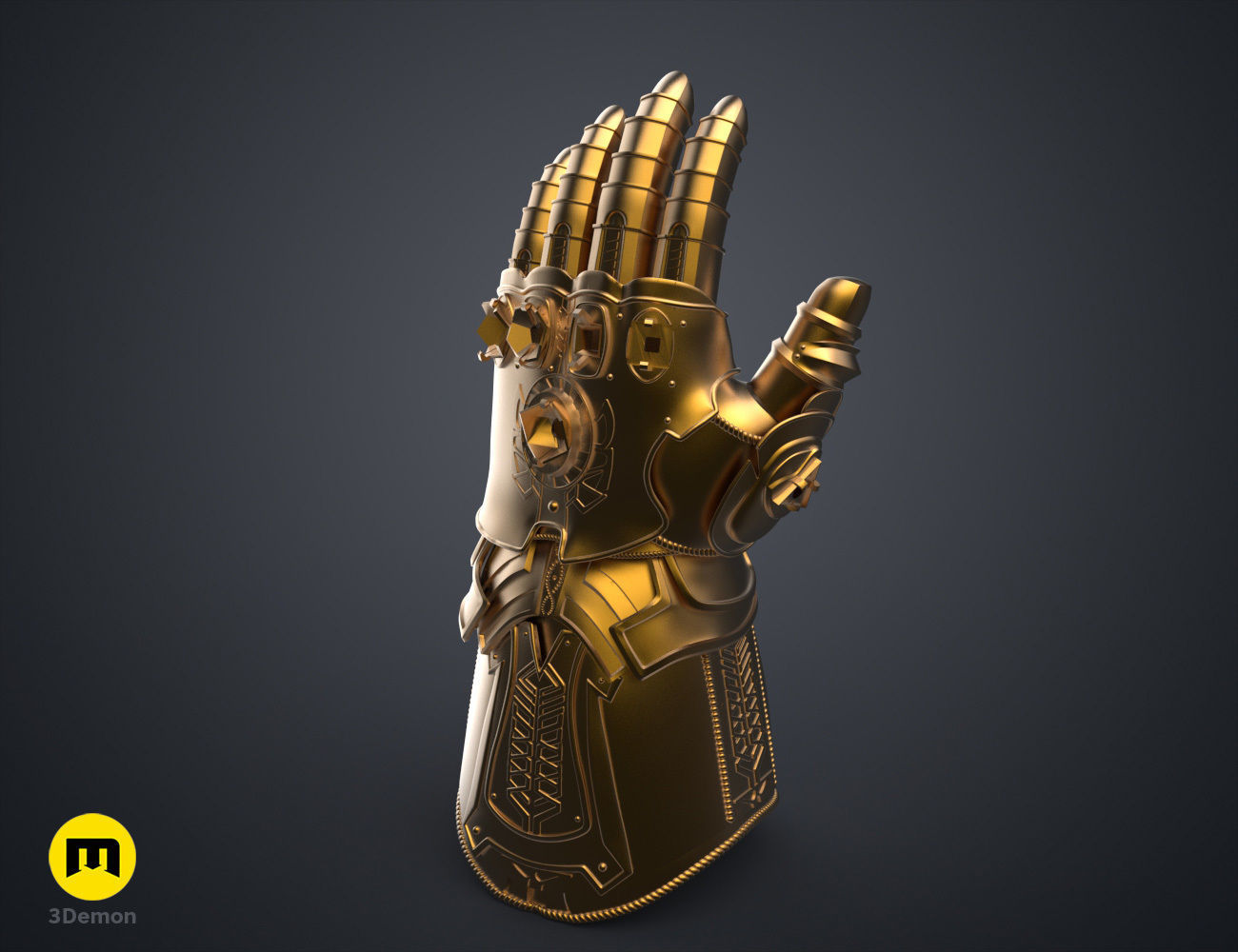 The Infinity Gauntlet - Wearable DnD Dice Holder 3D model 3D printable ...