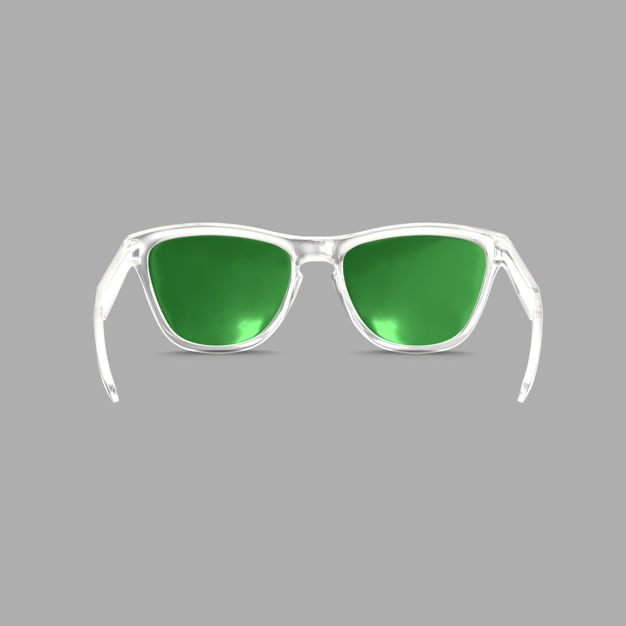 Oakley Frogskins - Prizm Jade OO9013 Sport glasses Low-poly 3D model_1