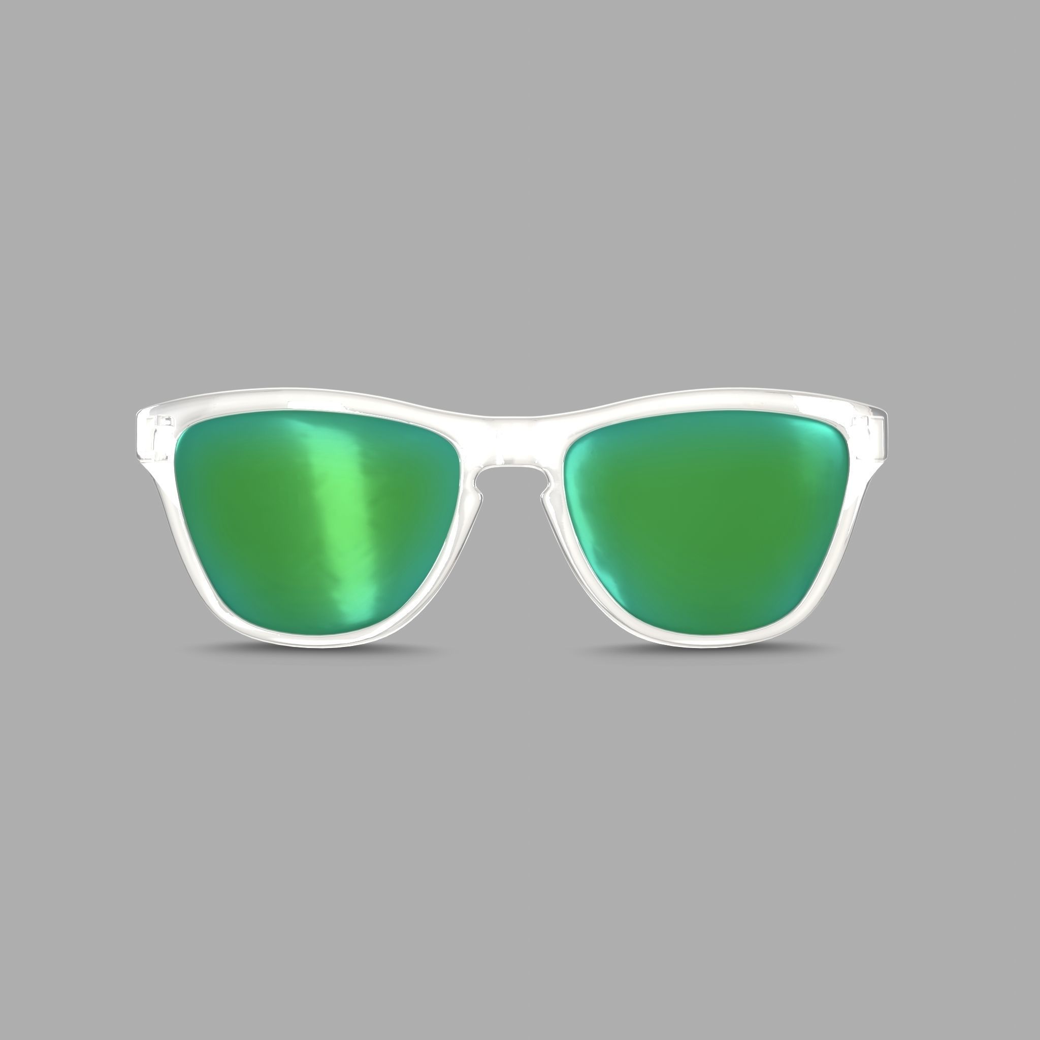 Oakley Frogskins - Prizm Jade OO9013 Sport glasses Low-poly 3D model_2