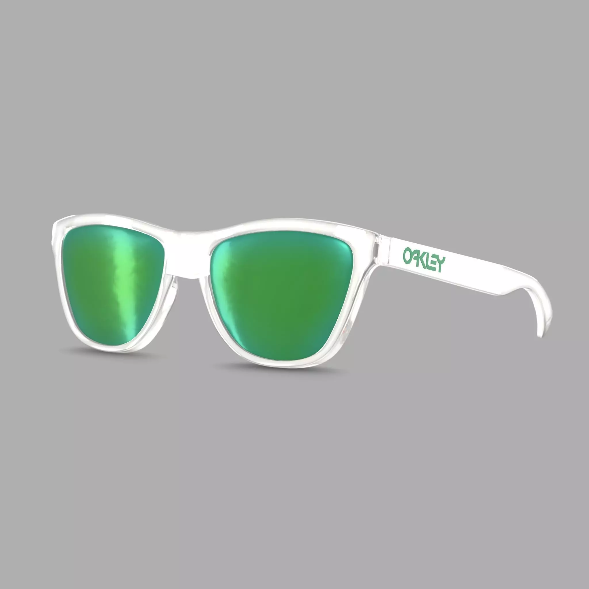 Oakley Frogskins - Prizm Jade OO9013 Sport glasses Low-poly 3D model_0