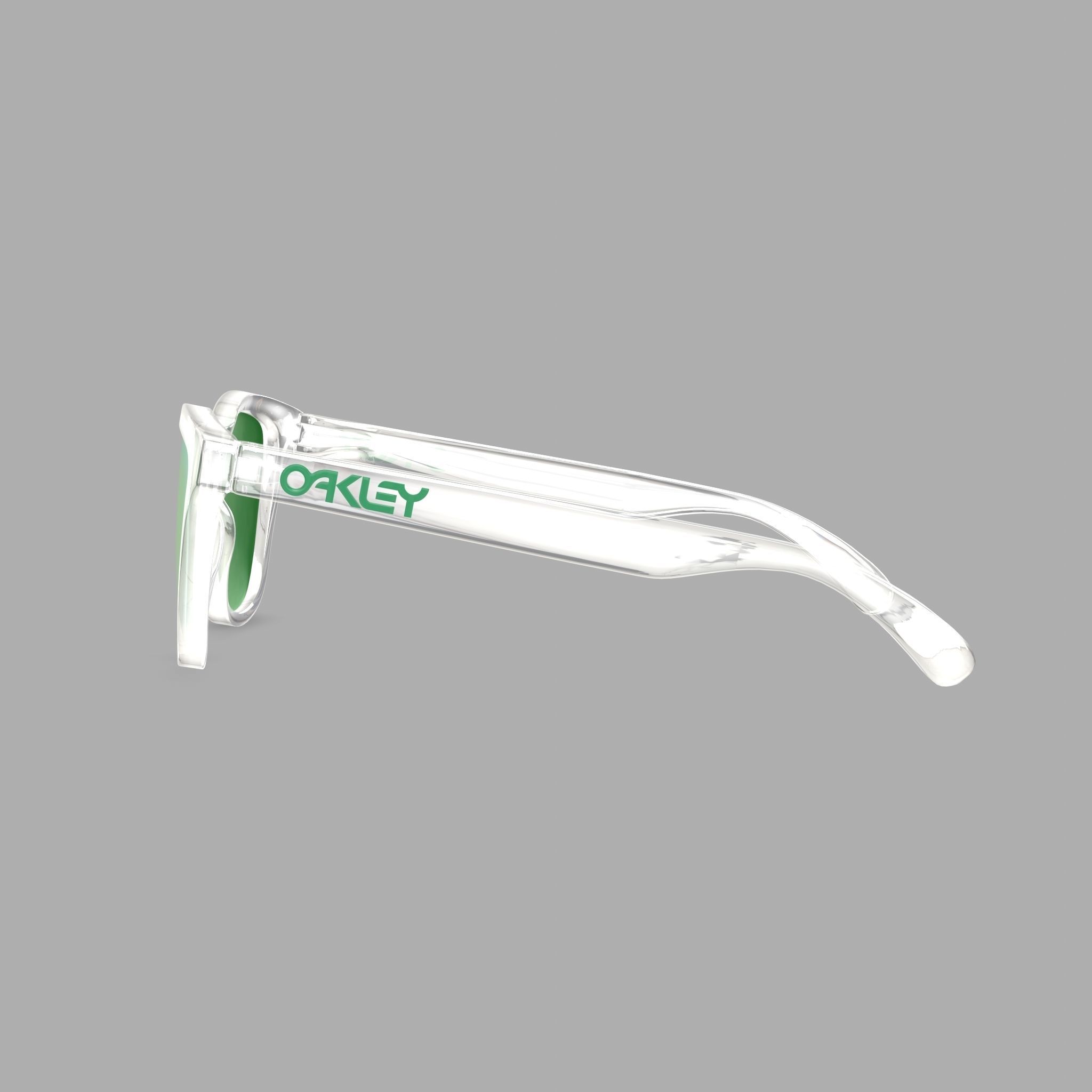 Oakley Frogskins - Prizm Jade OO9013 Sport glasses Low-poly 3D model_3