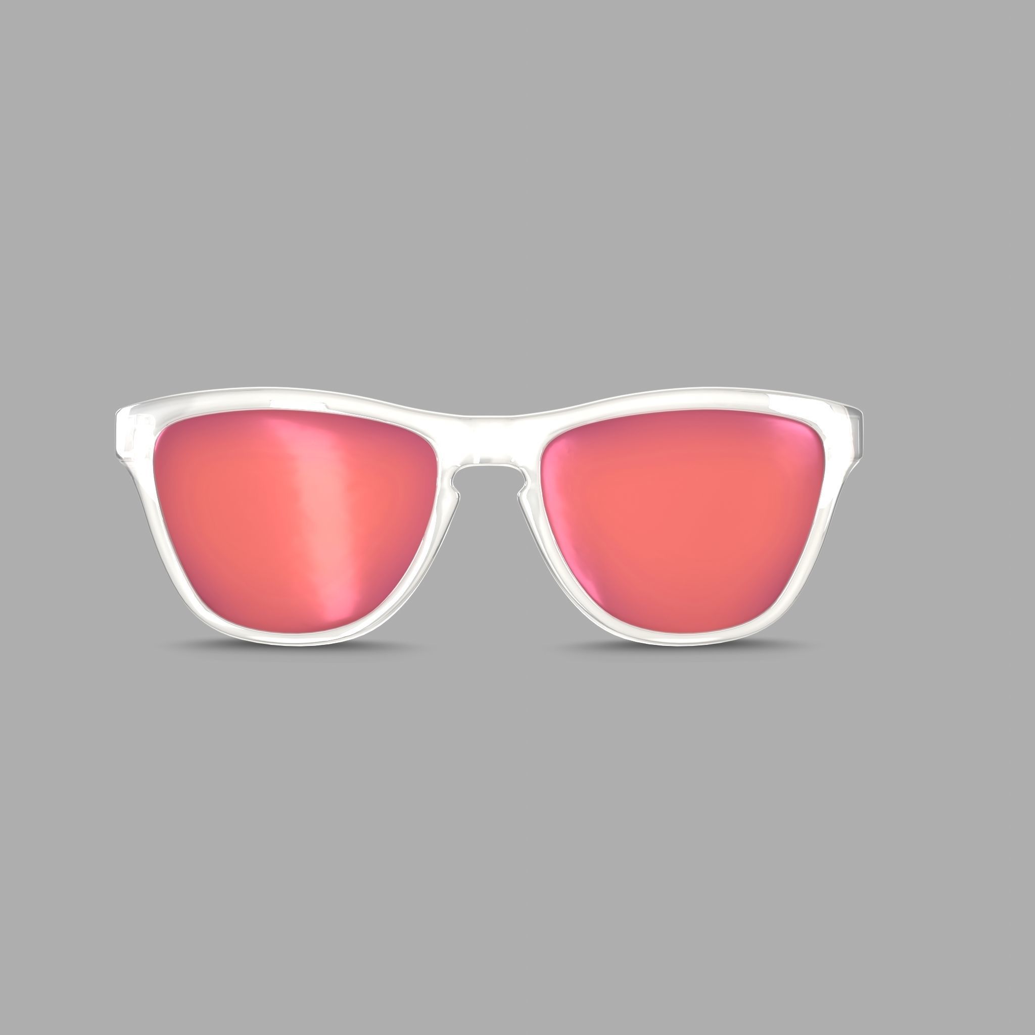 Oakley Frogskins - Torch Iridium OO9013 Sport glasses Low-poly 3D model_2