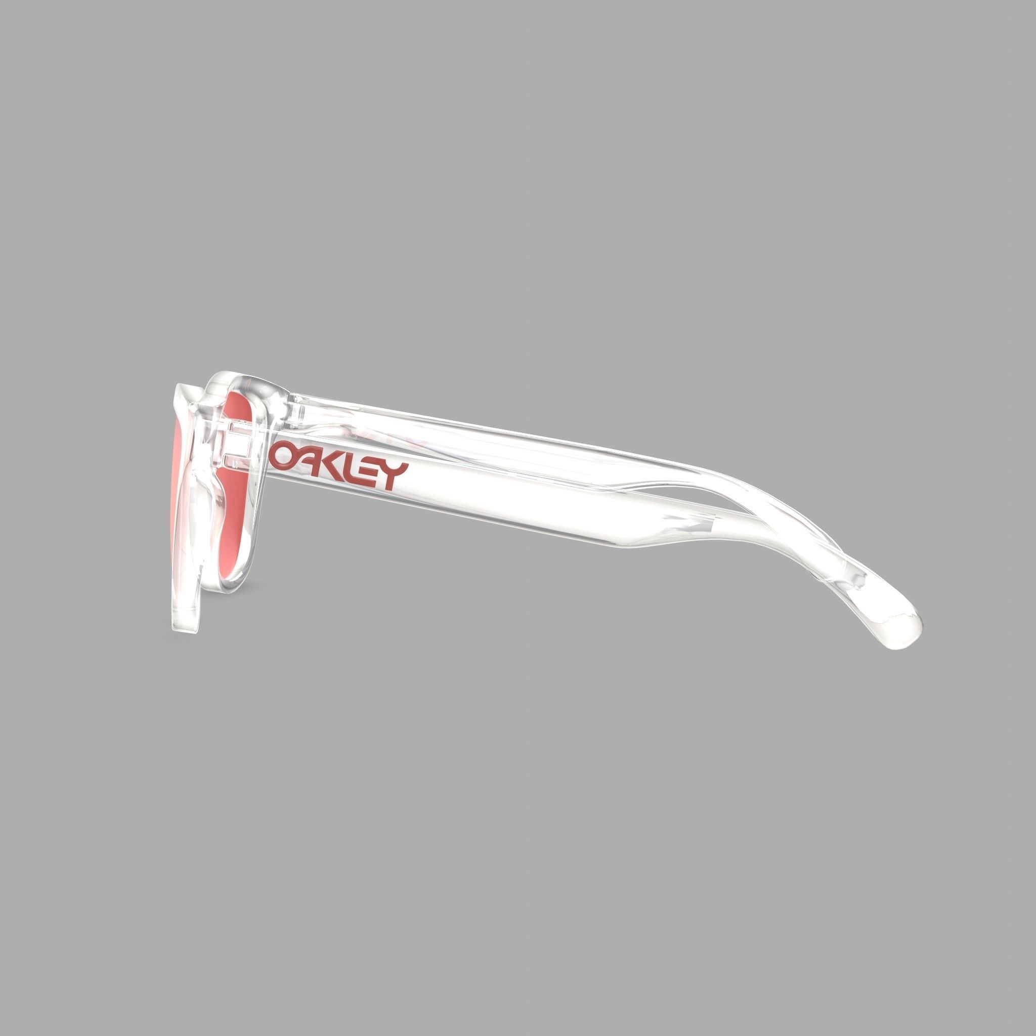 Oakley Frogskins - Torch Iridium OO9013 Sport glasses Low-poly 3D model_3