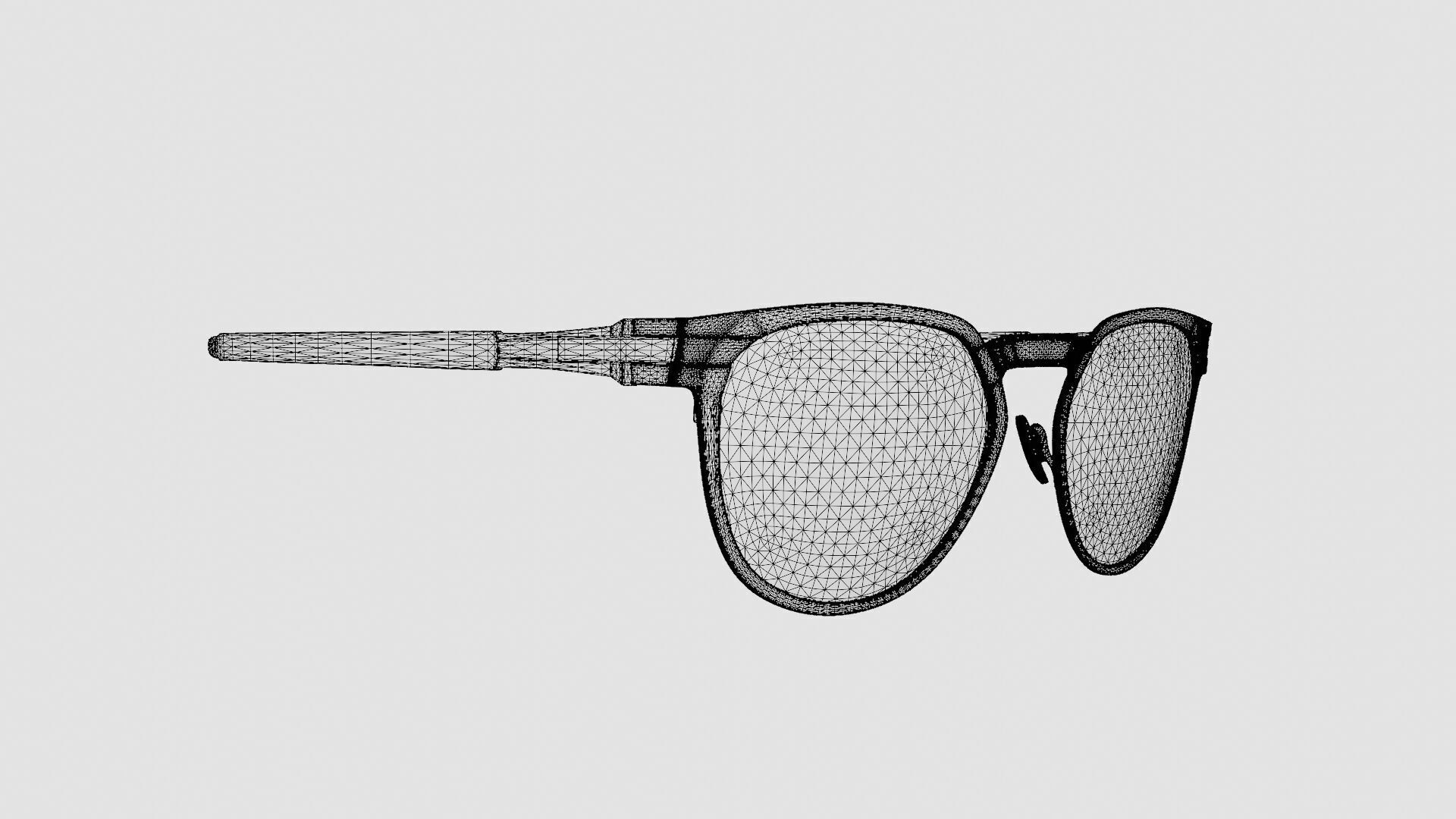 Oakley Diecutter Violet Iridium Polarized OO4137 Sport glasses  Low-poly 3D model_6