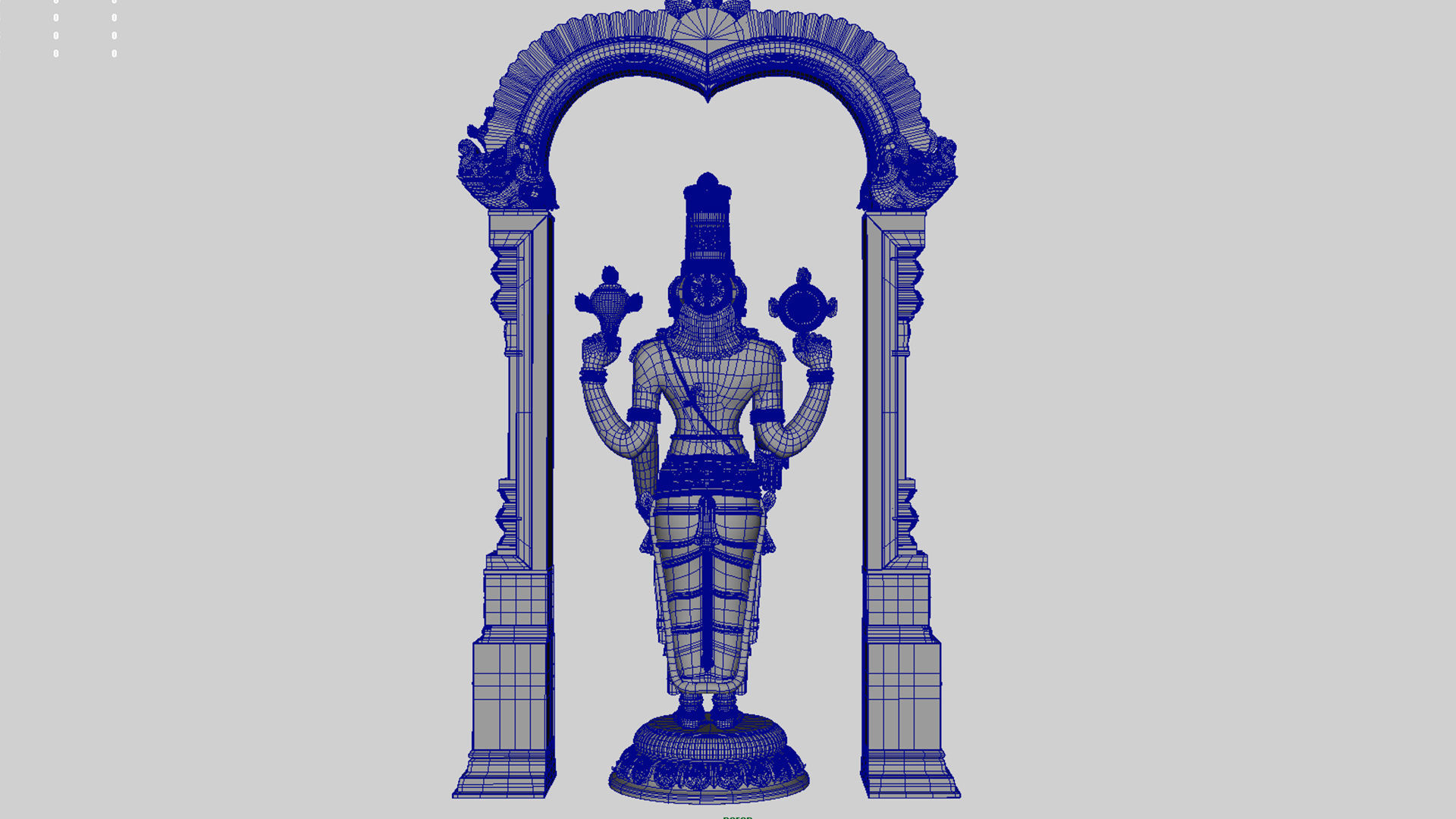 Tirupati venkateswara balaji 3D model_27
