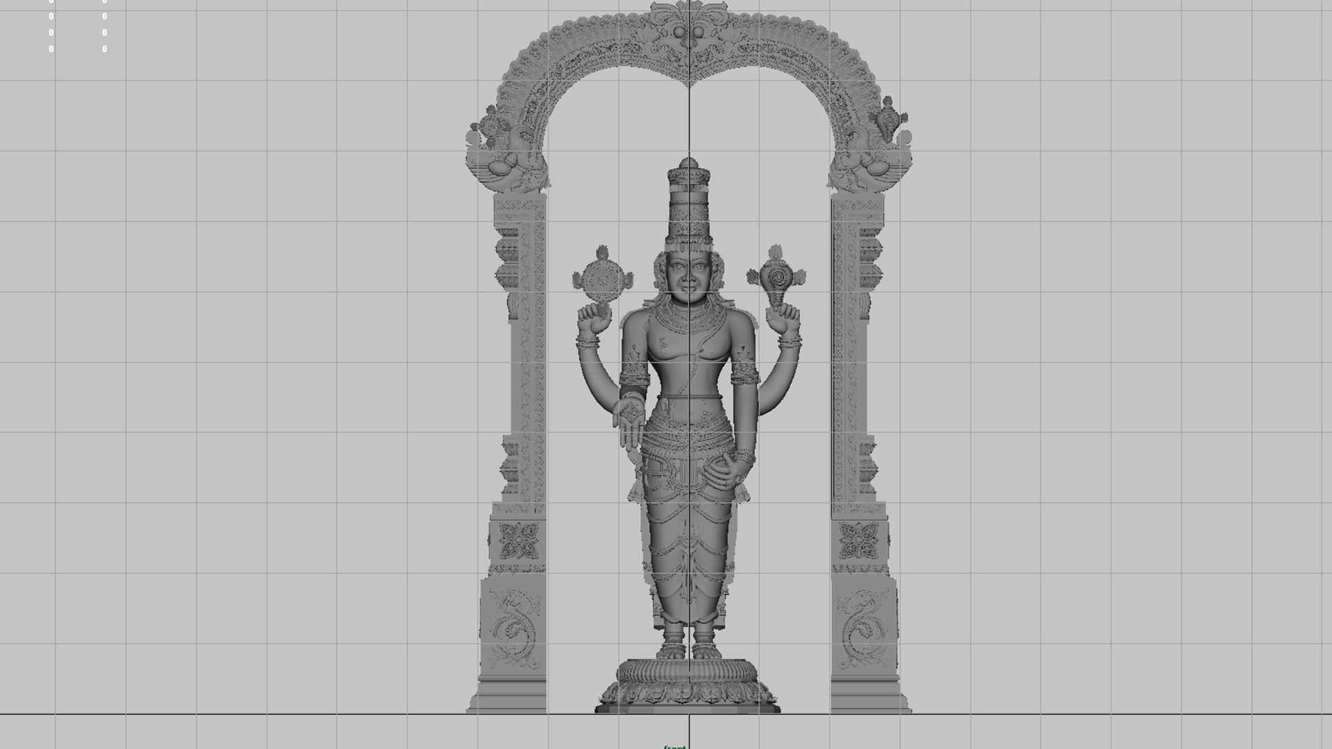 Tirupati venkateswara balaji 3D model_21