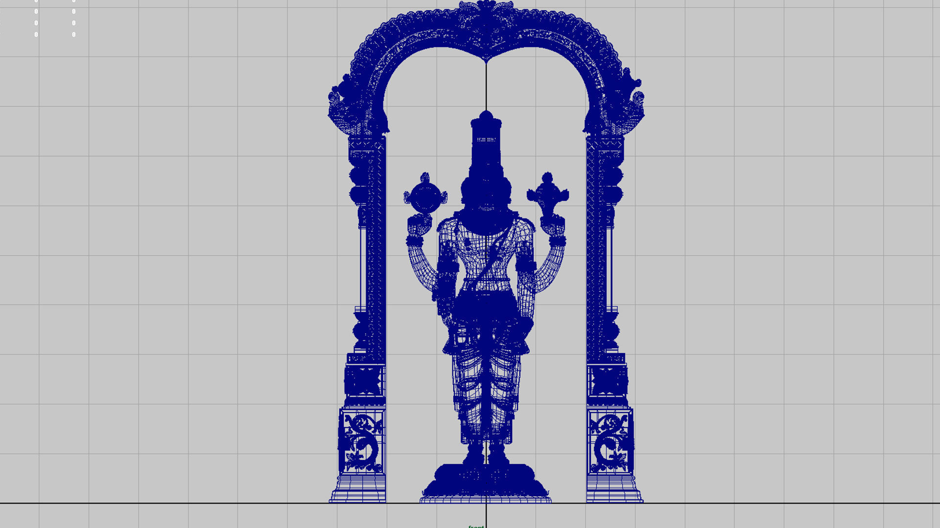 Tirupati venkateswara balaji 3D model_20