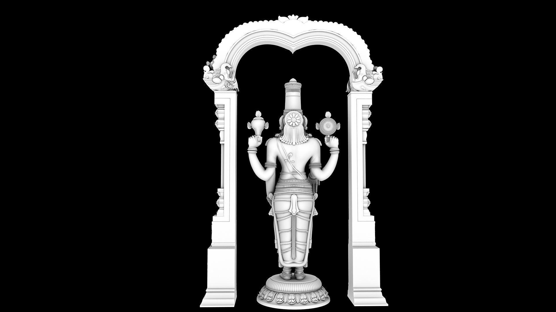 Tirupati venkateswara balaji 3D model_14
