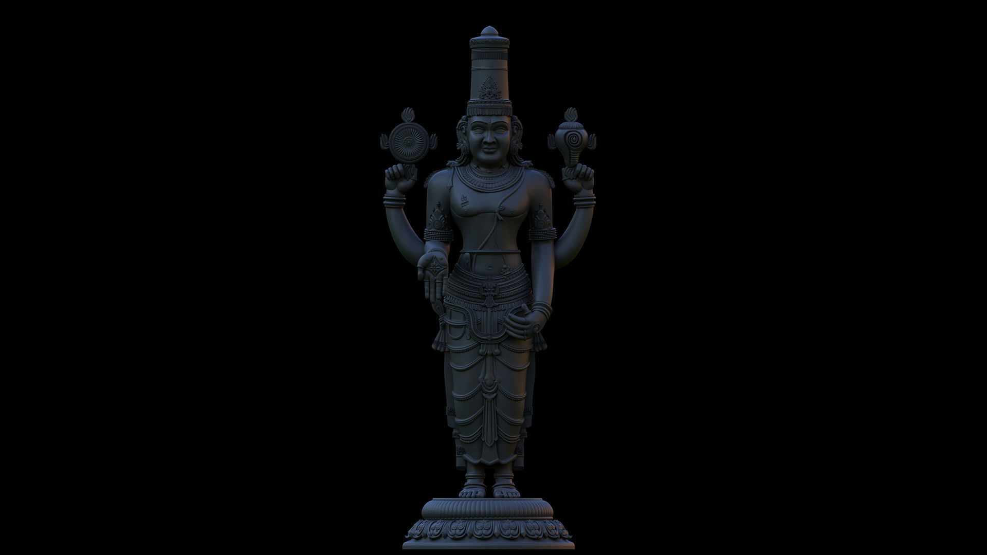 Tirupati venkateswara balaji 3D model_13