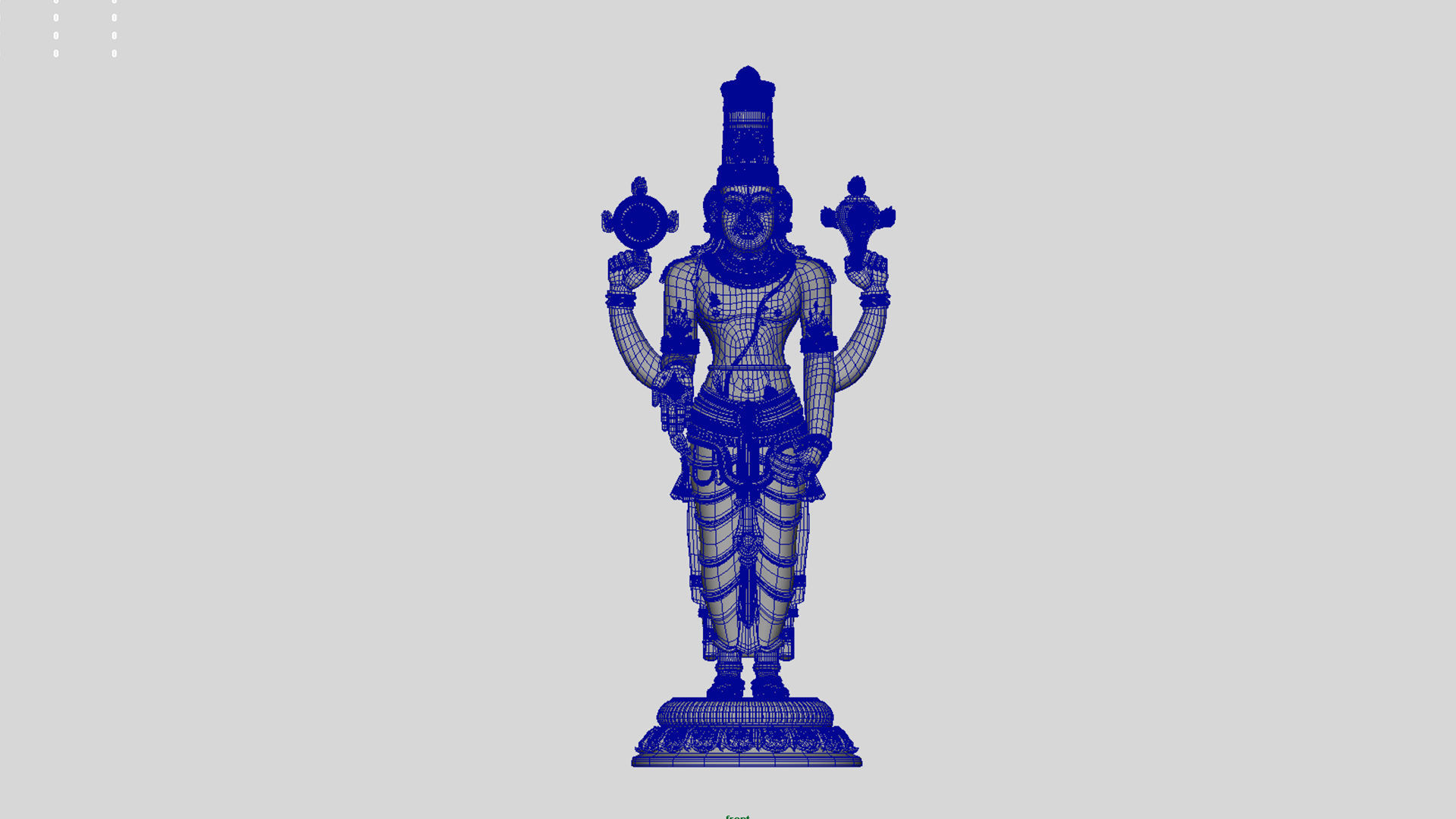 Tirupati venkateswara balaji 3D model_28
