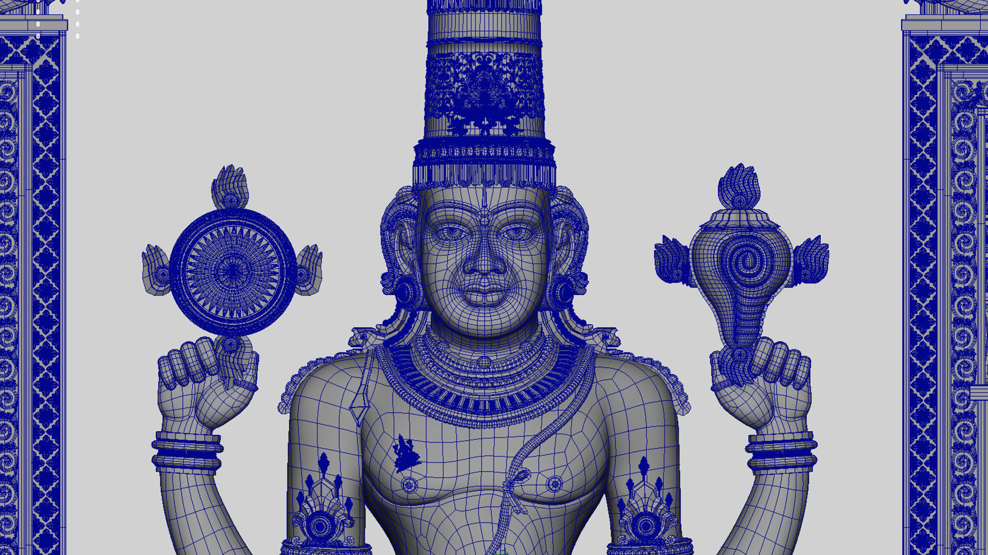 Tirupati venkateswara balaji 3D model_23