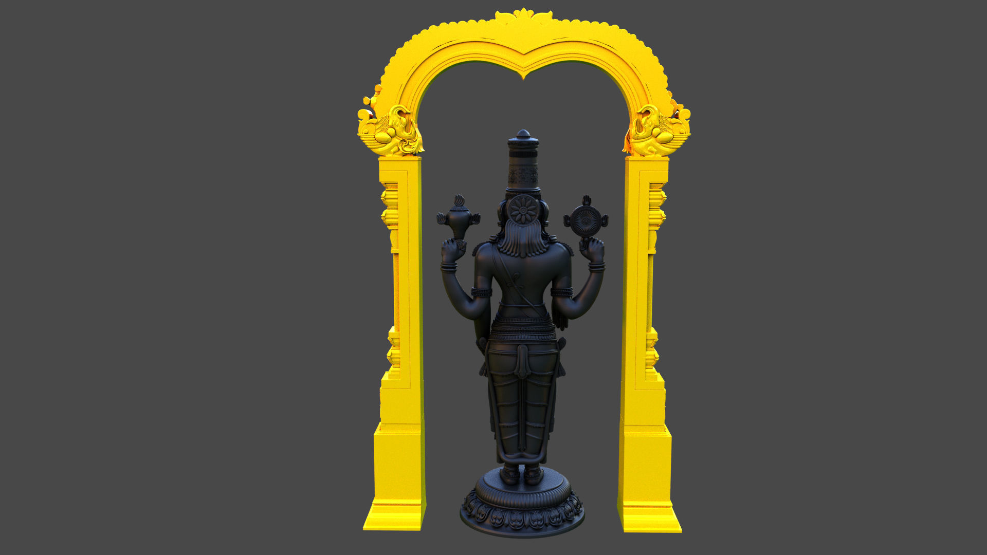Tirupati venkateswara balaji 3D model_30