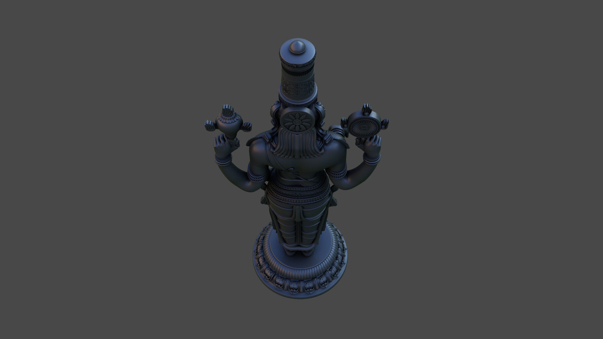 Tirupati venkateswara balaji 3D model_9