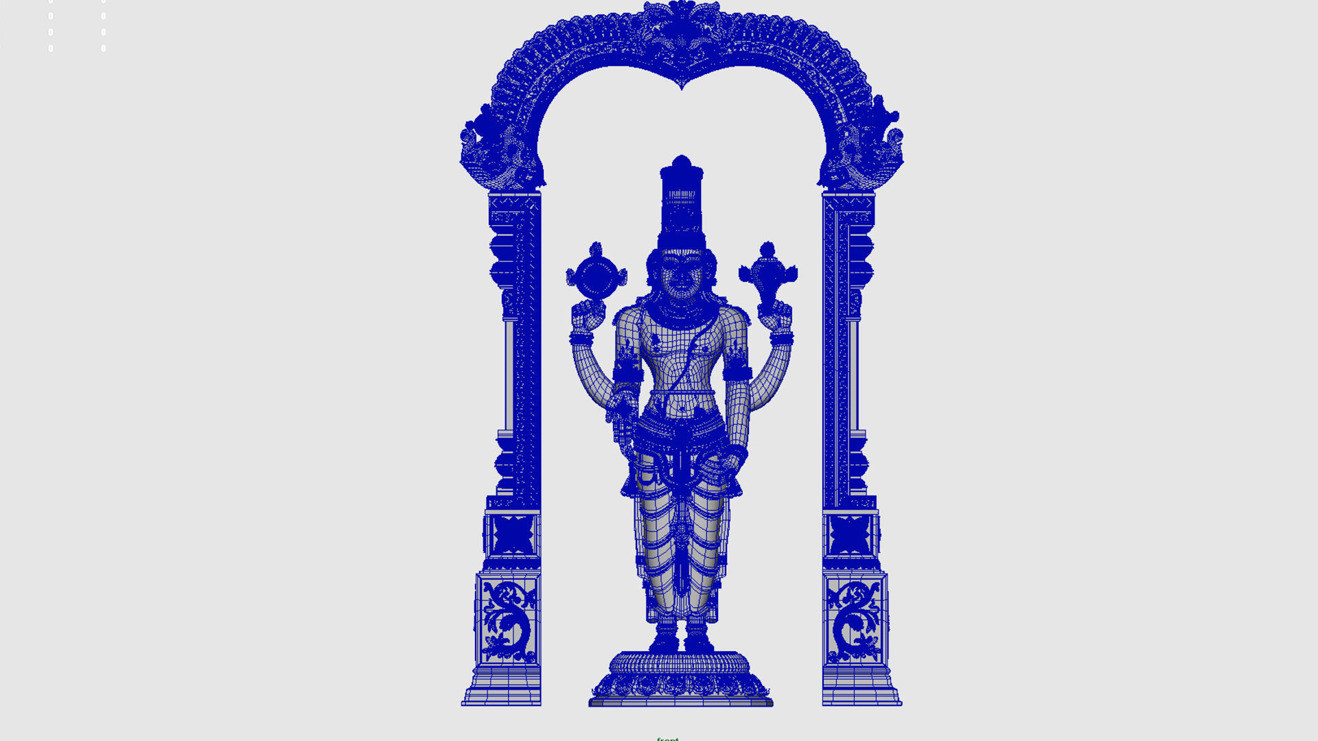 Tirupati venkateswara balaji 3D model_22