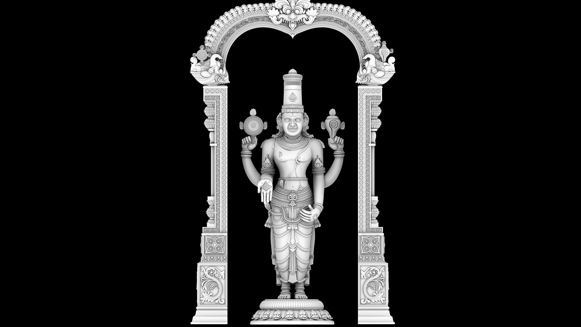 Tirupati venkateswara balaji 3D model_18