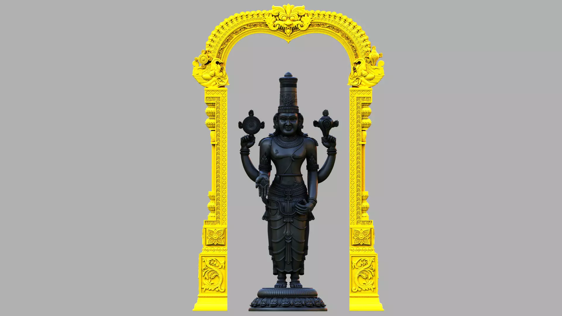 Tirupati venkateswara balaji 3D model_0