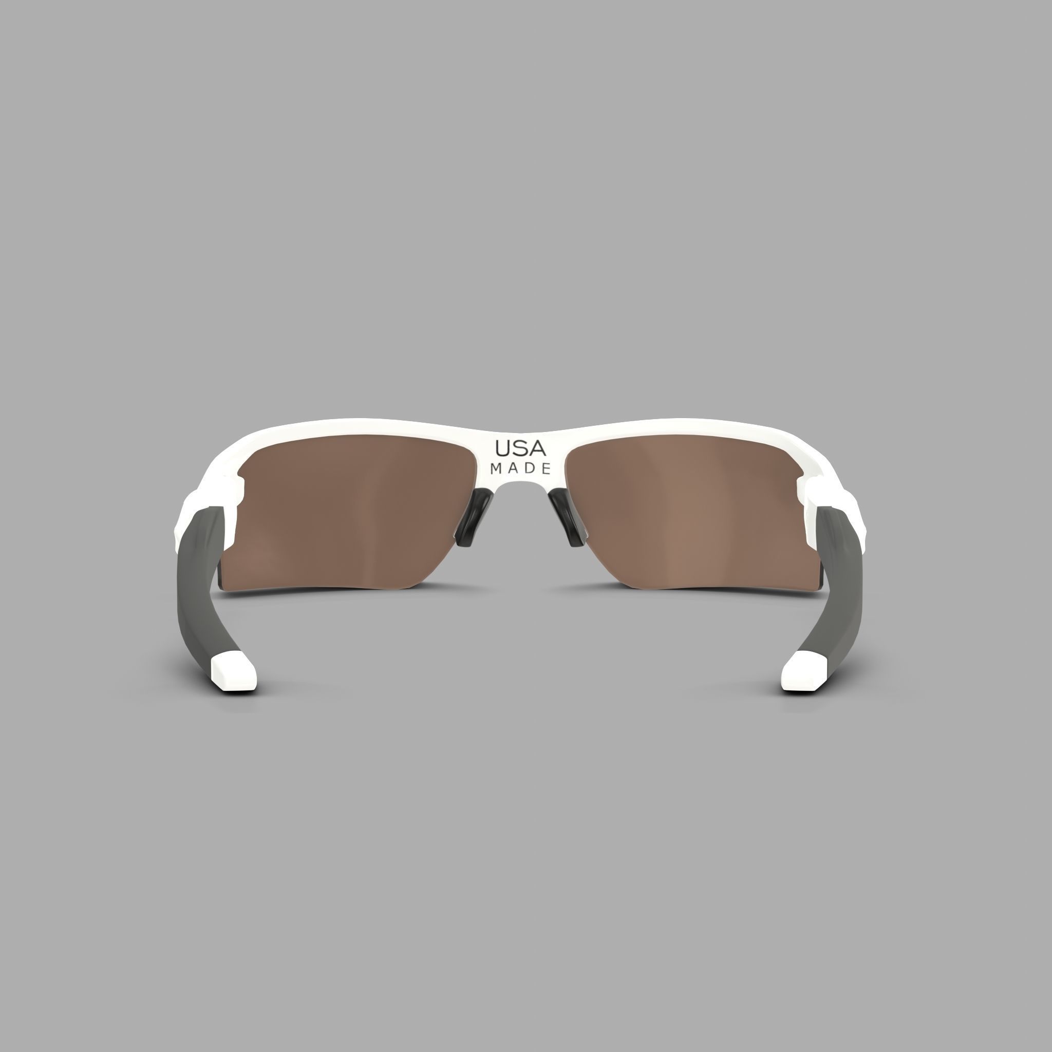 Oakley Flak 2 XL Fire Iridium OO9188 Sport glasses Low-poly 3D model_1