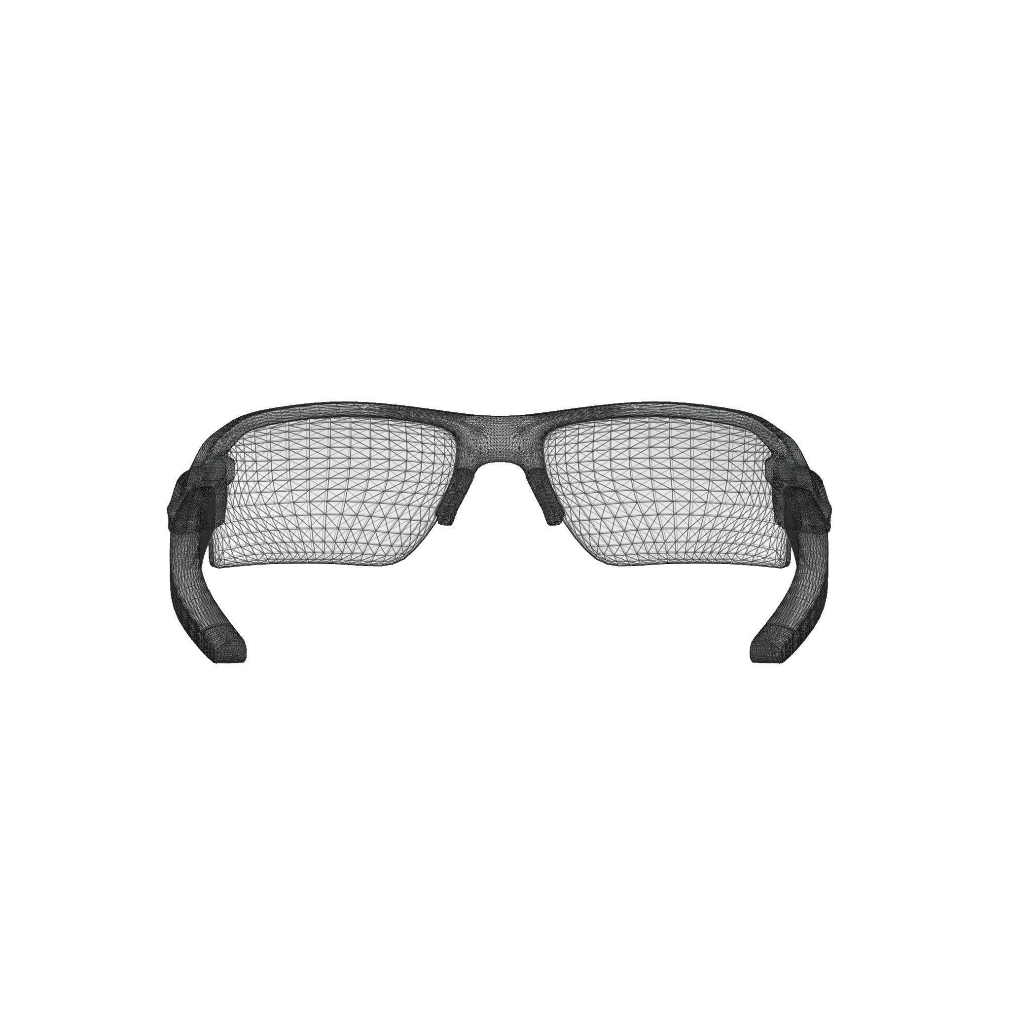 Oakley Flak 2 XL Fire Iridium OO9188 Sport glasses Low-poly 3D model_6