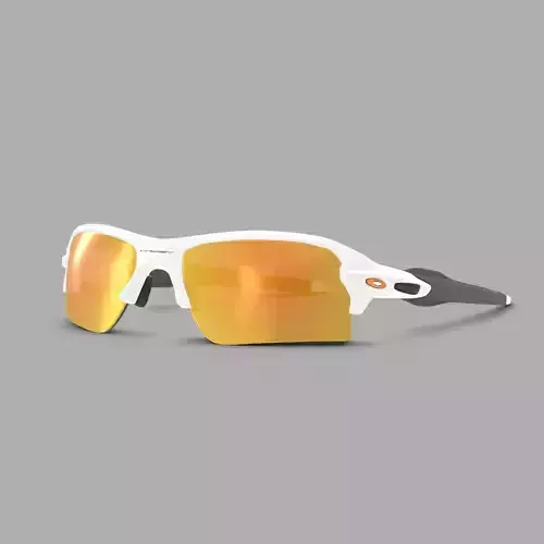 Oakley Flak 2 XL Fire Iridium OO9188 Sport glasses Low-poly 3D model