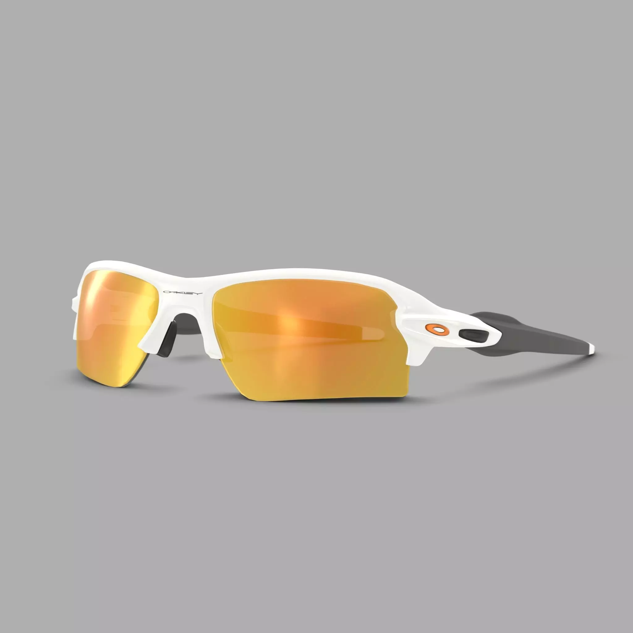 Oakley Flak 2 XL Fire Iridium OO9188 Sport glasses Low-poly 3D model_0