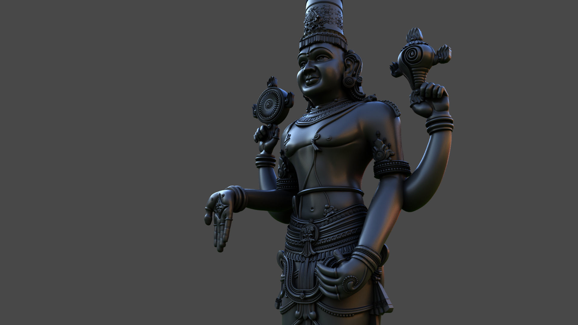 Tirupati venkateswara balaji 3D model_10