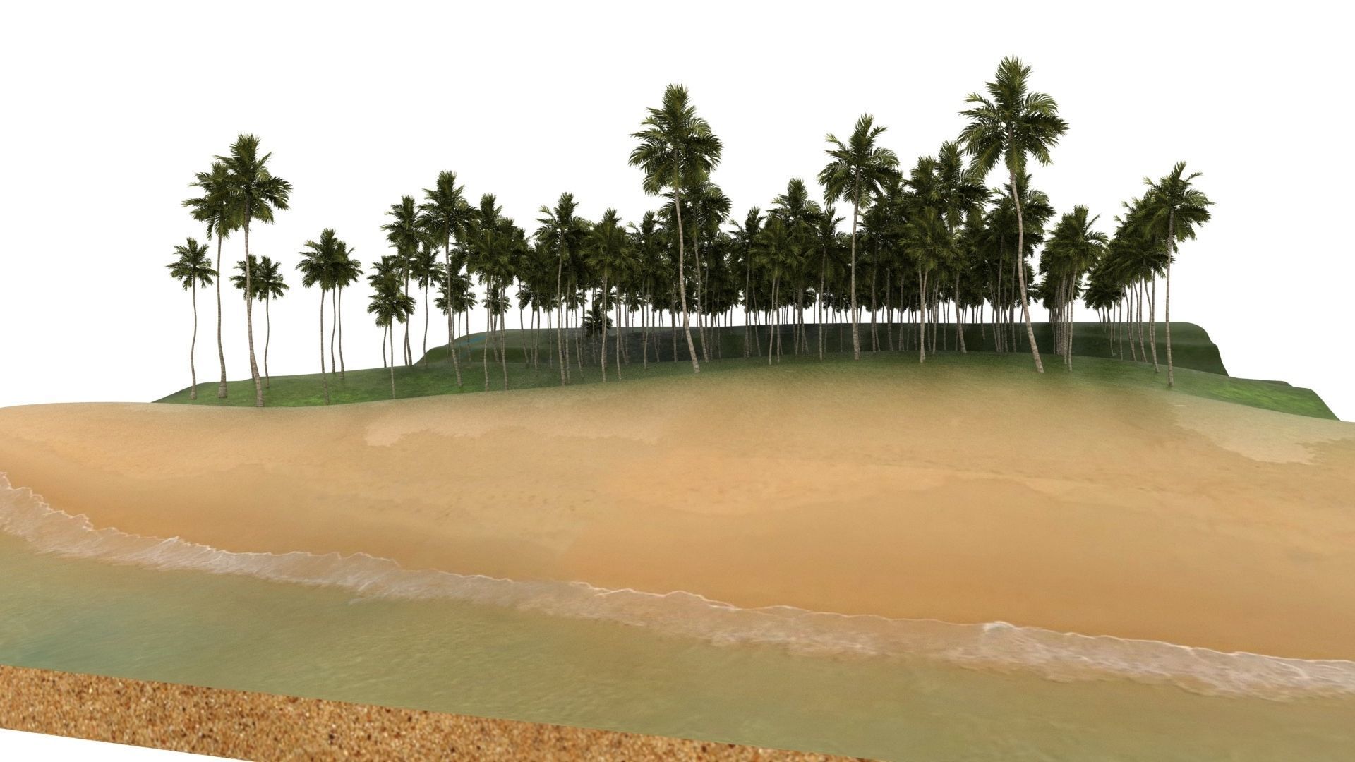 terrain sea 3D model_3