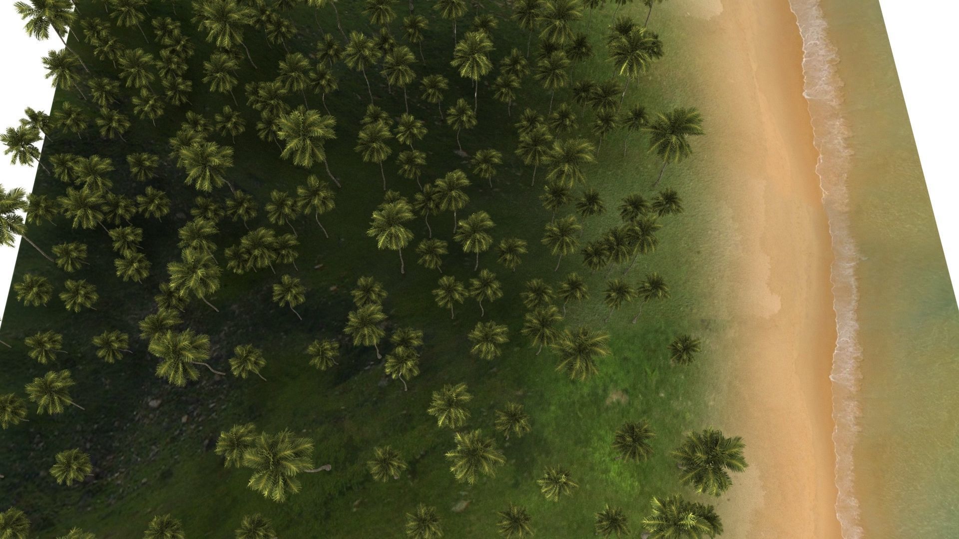 terrain sea 3D model_2