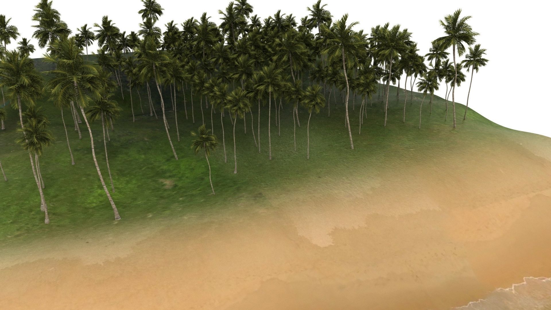 terrain sea 3D model_5