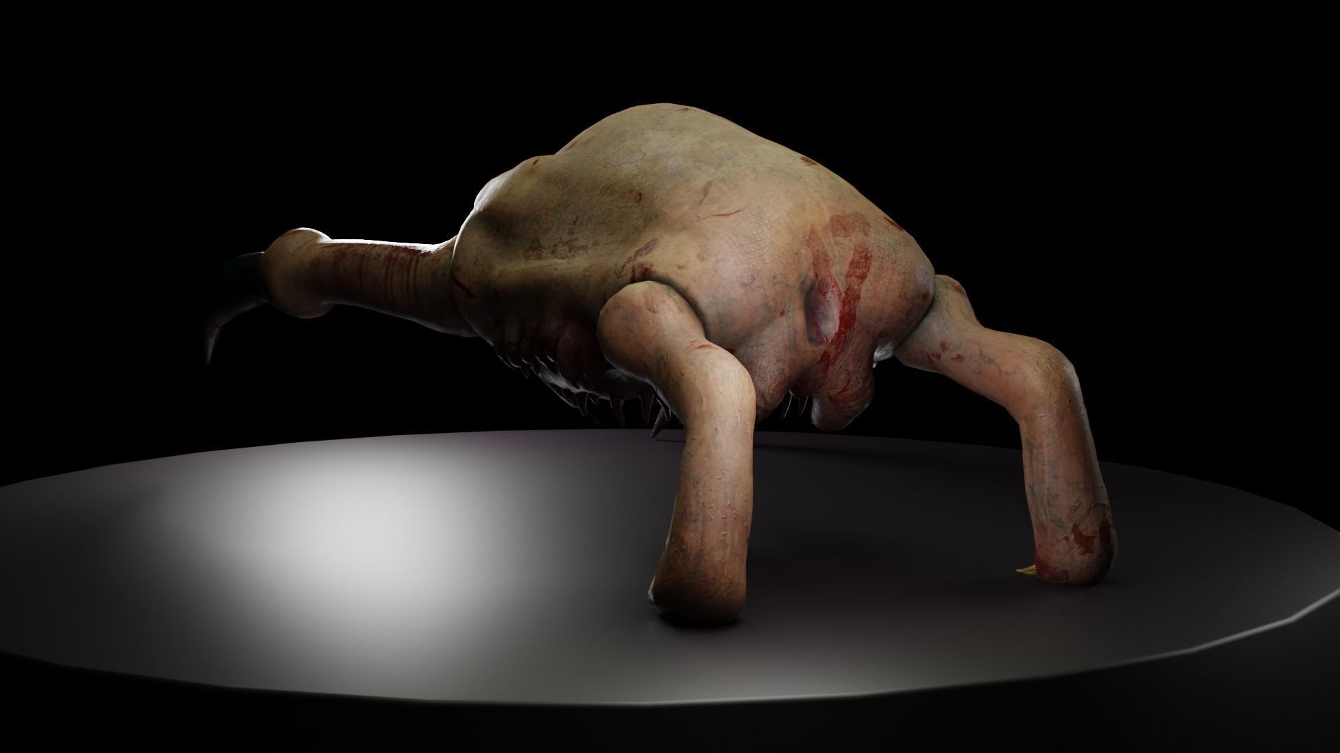 Monster like crabhead gameready Low-poly 3D model Low-poly 3D model_8