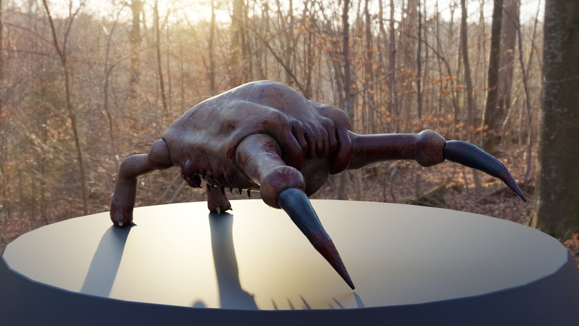 Monster like crabhead gameready Low-poly 3D model Low-poly 3D model_10