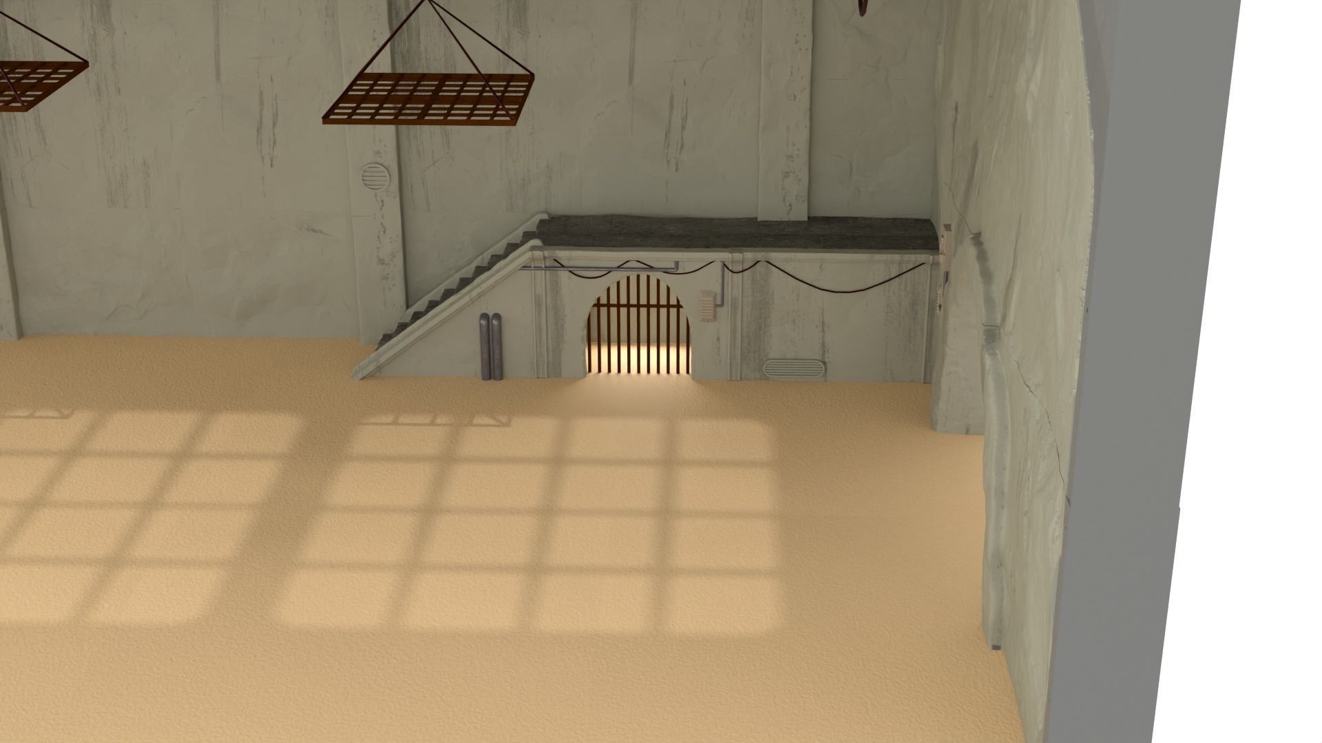 Sailbarge Hangar 1-18 scale Hasbro Kenner 3D print model_6