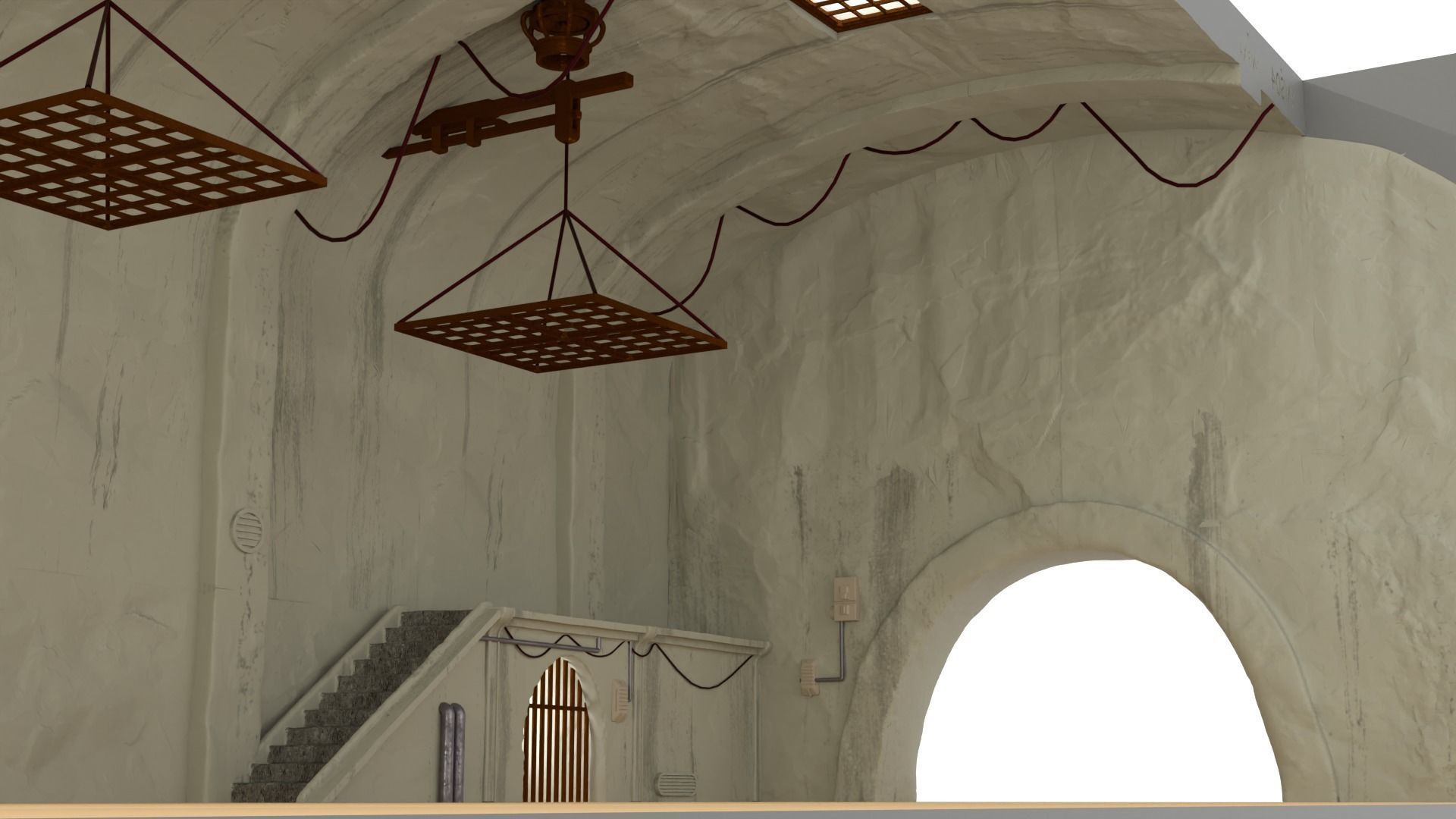 Sailbarge Hangar 1-18 scale Hasbro Kenner 3D print model_13