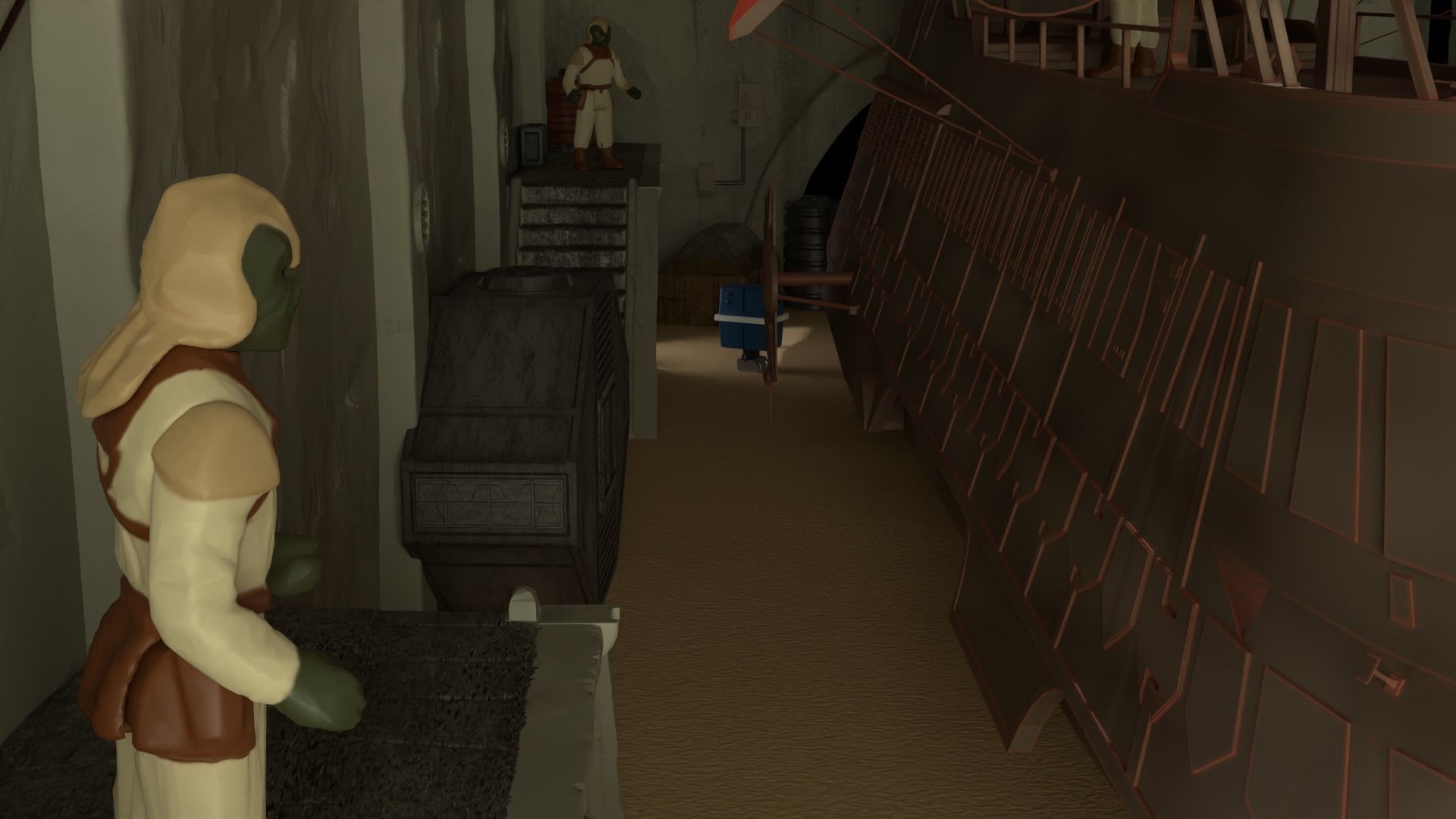 Sailbarge Hangar 1-18 scale Hasbro Kenner 3D print model_57