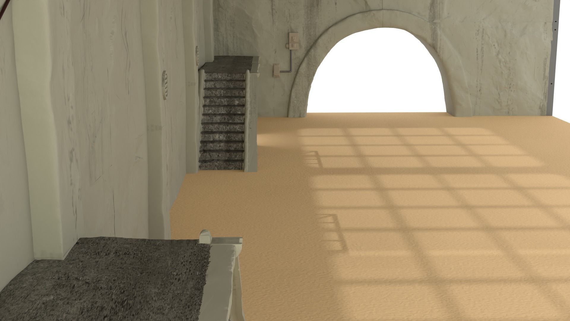 Sailbarge Hangar 1-18 scale Hasbro Kenner 3D print model_10