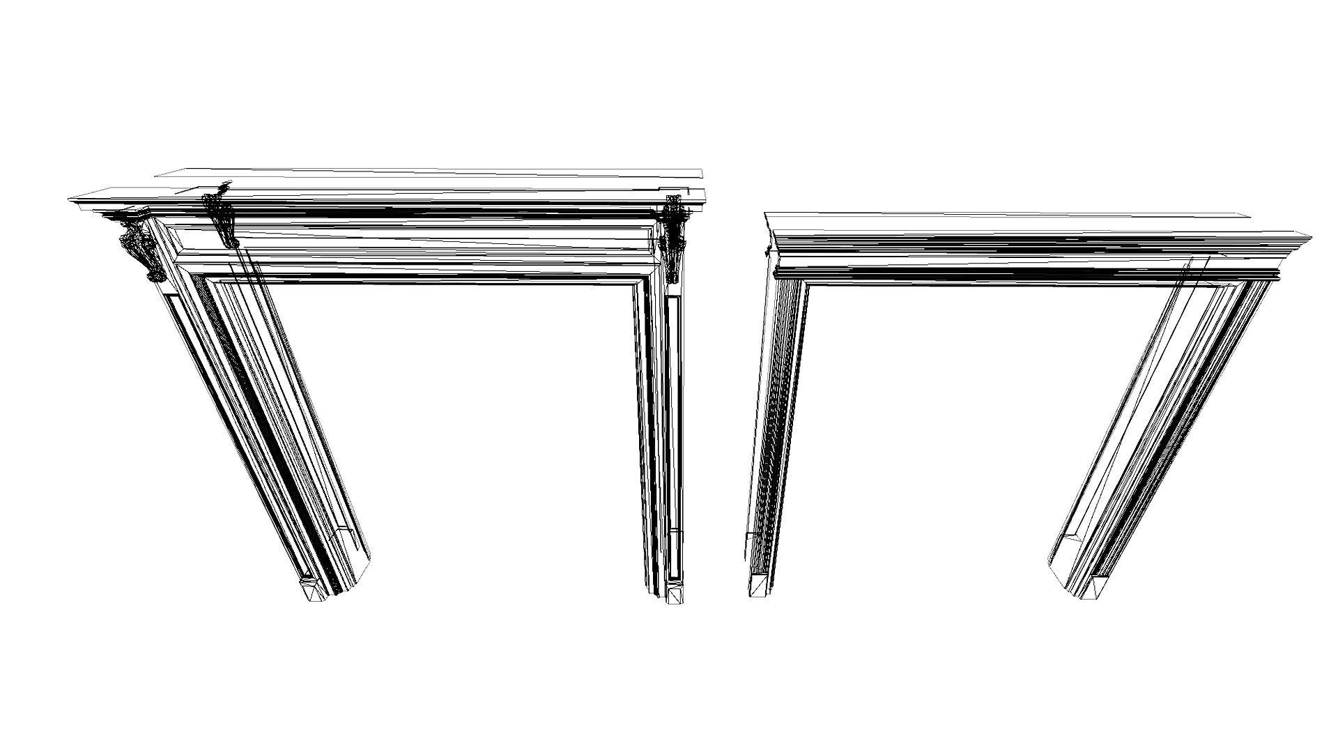 PBR Vintage Doors Collection Low-poly 3D model_36