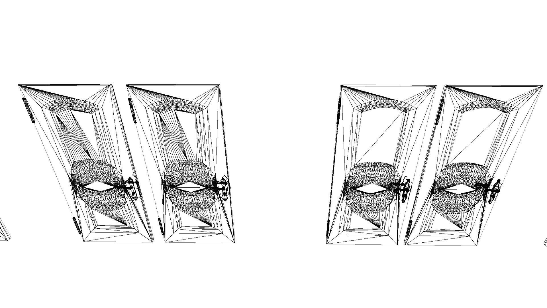 PBR Vintage Doors Collection Low-poly 3D model_32