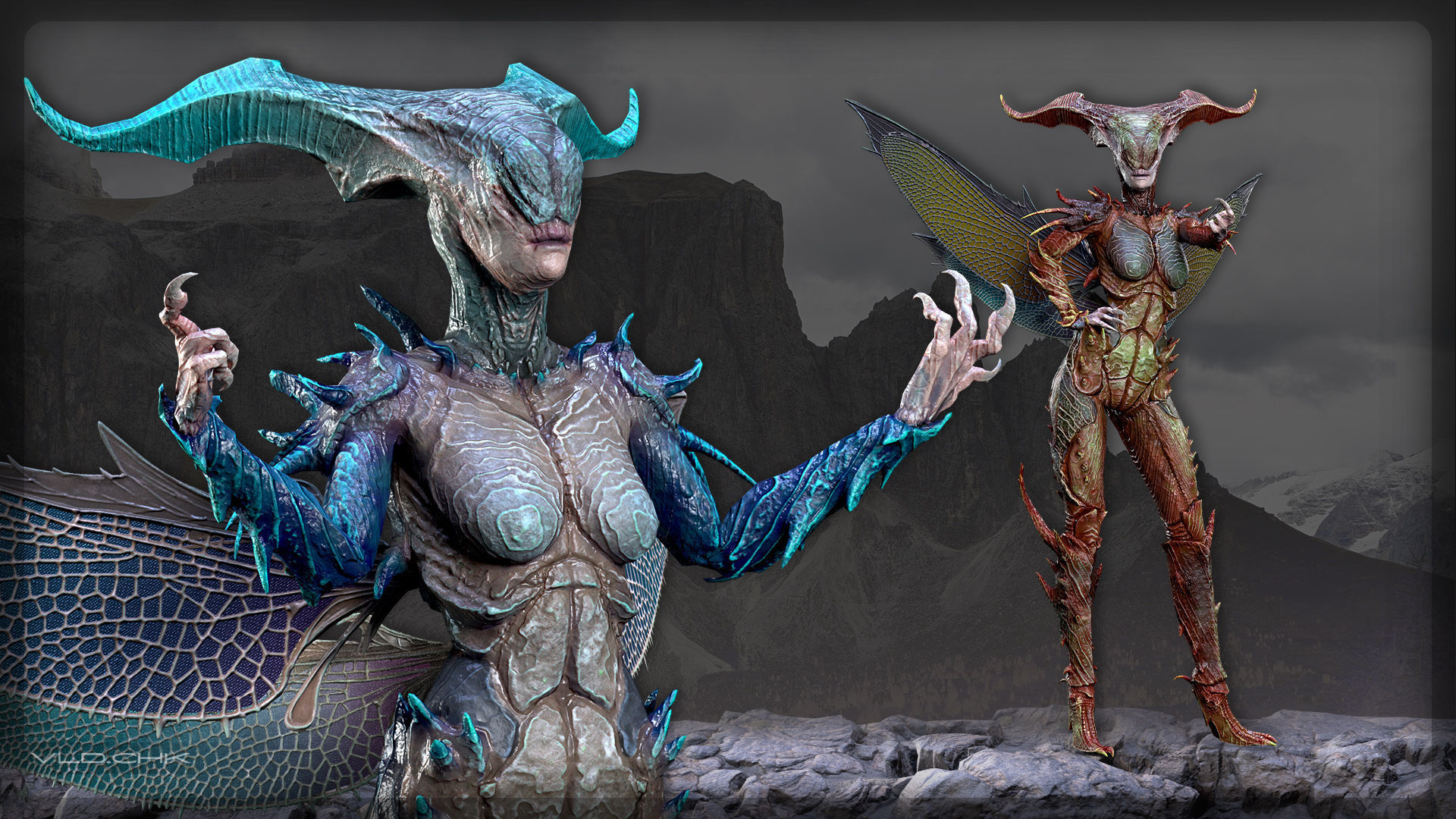 Rosie - Demon Beetle Low-poly 3D model_5