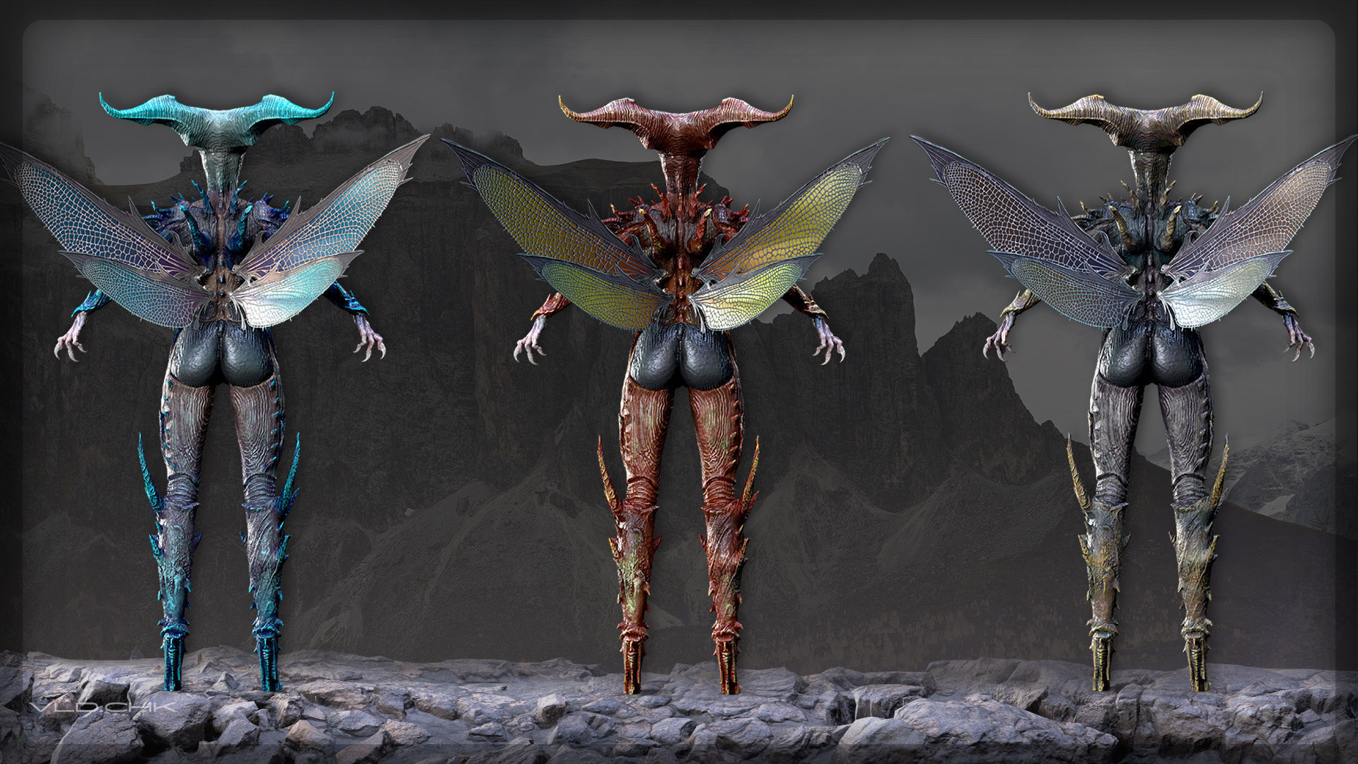 Rosie - Demon Beetle Low-poly 3D model_9