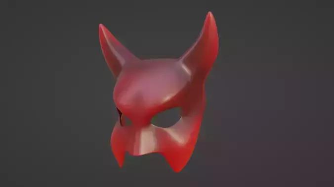 Demon Devil Mask - 3D Printable