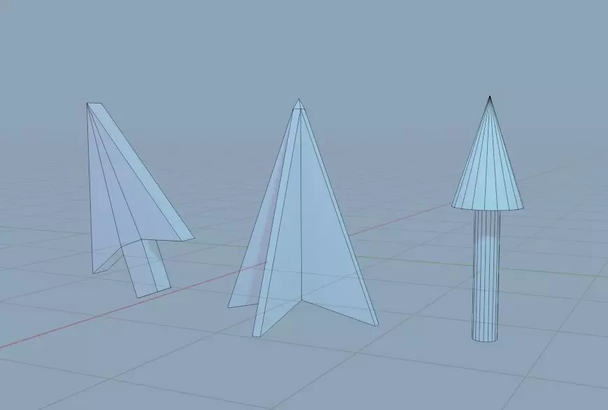 3d pointer arrows Free low-poly 3D model_0