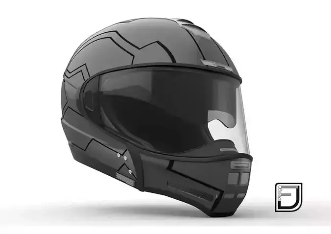 Grey Modular Helmet H12