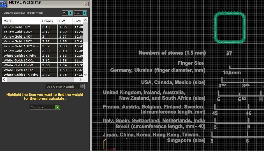 Eternity Rings With Gems Set 9 Sizes 3D print model 3D print model_7