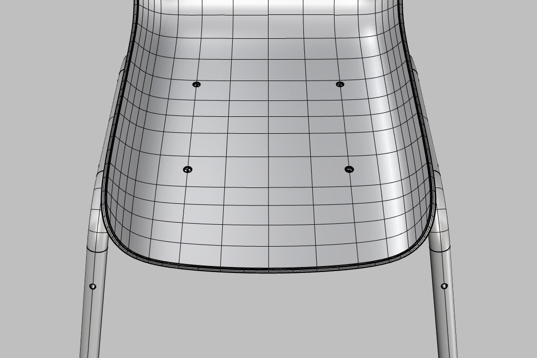 Modern Dining Chair 3D model_7