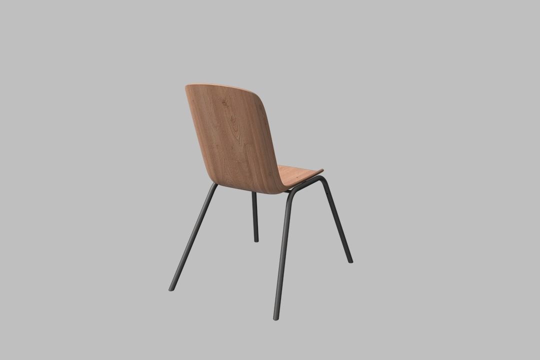 Modern Dining Chair 3D model_3