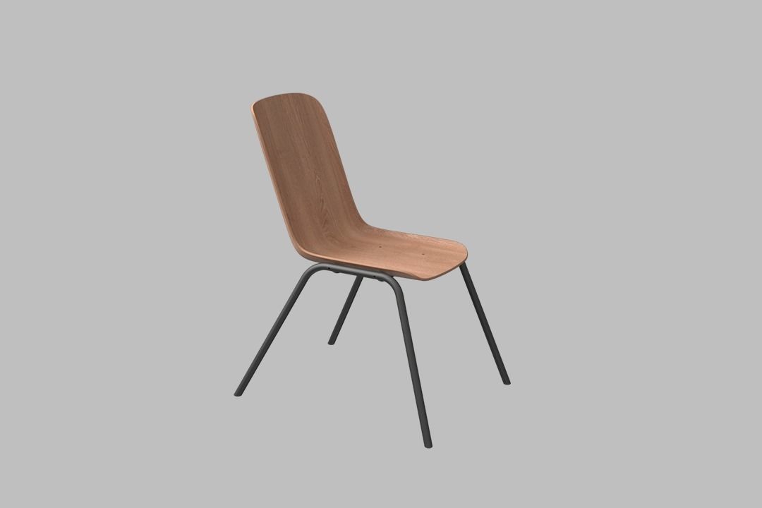 Modern Dining Chair 3D model_2