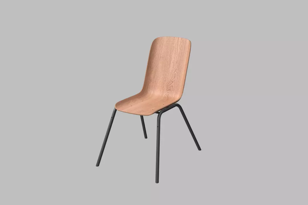 Modern Dining Chair 3D model_0