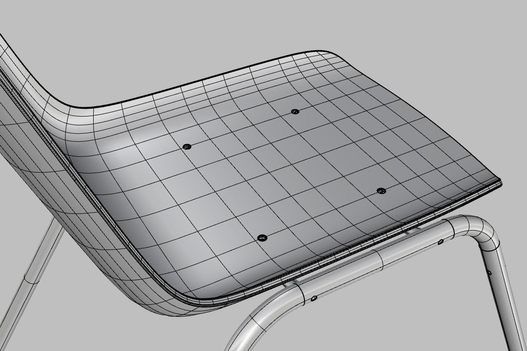 Modern Dining Chair 3D model_9